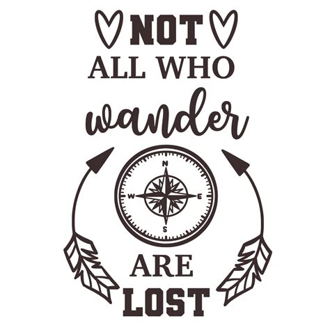 Not All Who Wander Are Lost Driftwood Decals