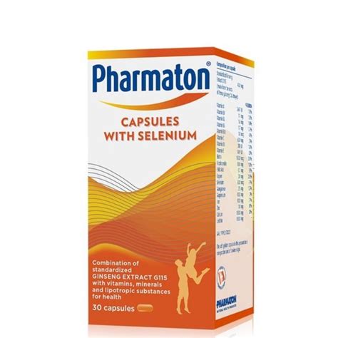 Pharmaton Capsules With Selenium 30 Capsulespharmaton Kiddi Cl Syrup