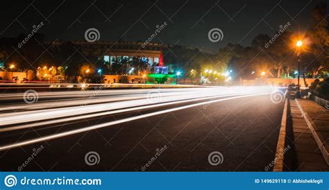 Night Photos Near the Parliament of India Stock Photo - Image of india ...