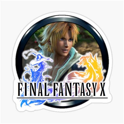 Final Fantasy X Logo Sticker For Sale By FirzeCrescent Redbubble