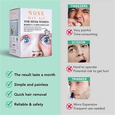 Nose Ear Hair Removal Wax Kit Set Sticks Easy Men Nasal Waxing Strip Remover Usa Ebay