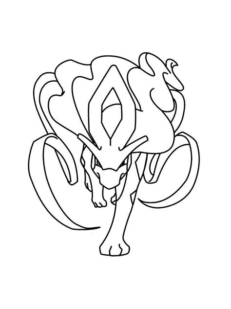 Suicune Pokemon Coloring Pages