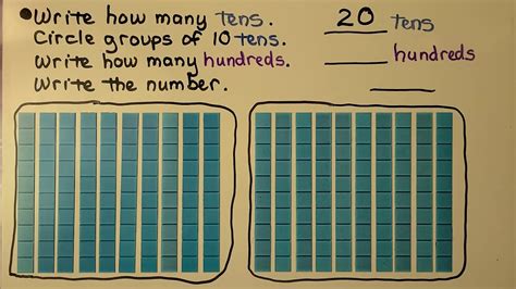 2nd Grade Math 21 Group Tens As Hundreds Youtube