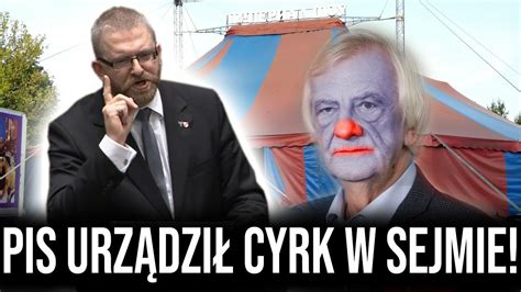 SKANDAL Sejmowy CYRK w wykonaniu marszałka Terleckiego G Braun i