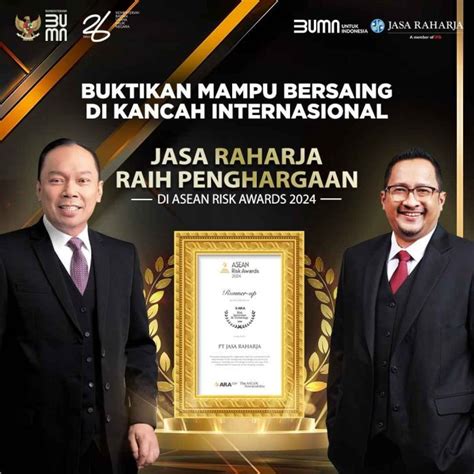 Raih Penghargaan Di Asean Risk Awards Jasa Raharja Buktikan Mampu