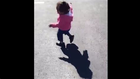 Toddler Is Petrified Of Her Shadow In Adorable Viral Video The