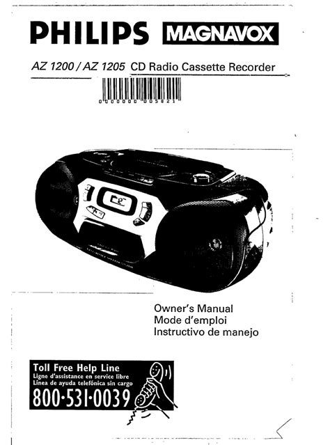 Philipsmagnavox Az 1200 Owners Manual Pdf Download Manualslib