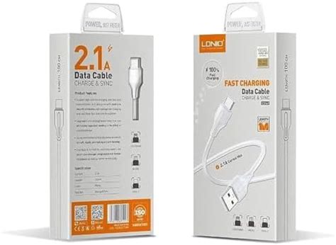 Ldnio Ls Fast Charging Data Cable Lightning To Usb A M Length