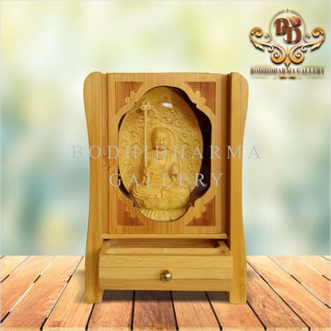 Jual Rupang Patung Arca Mini Altar Kayu Ksitigarbha Bodhisattva