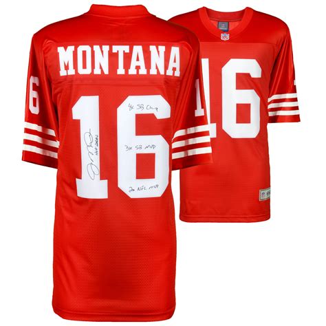 Autographed San Francisco 49ers Joe Montana Fanatics Authentic Pro Line