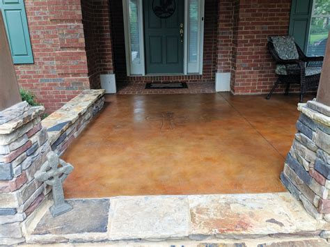 Stained And Colored Concrete - Keystone Concrete Foundations