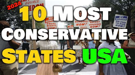 10 Most Conservative States Usa 2024 Youtube