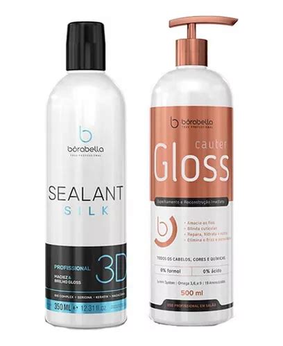 Kit Selagem 3d 350ml E Cauter Gloss 500ml Borabella MercadoLivre