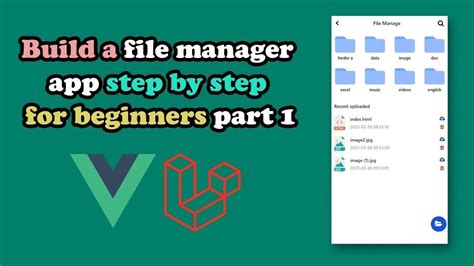 Laravel And Vuejs How To Build A File Manager App Step By Step For