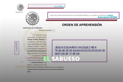 Este documento no prueba que exista una orden de aprehensión contra Taboada