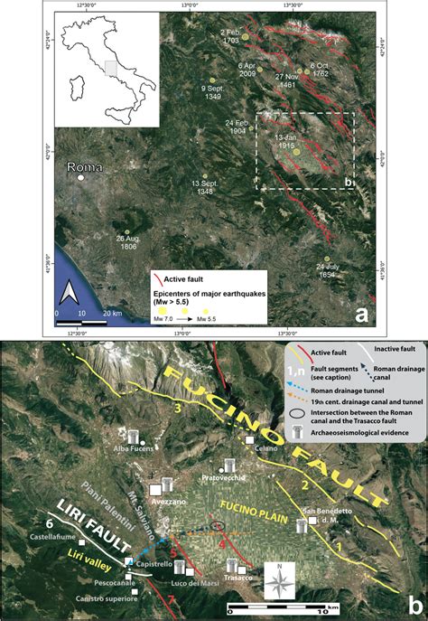 Location Map Of The Investigated Area A Seismotectonic Framework Of