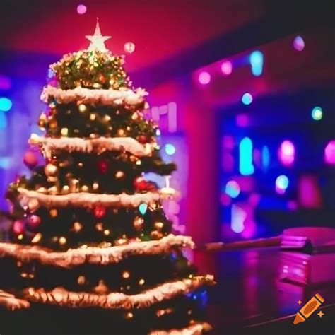 Christmas Tree In A Nightclub On Craiyon