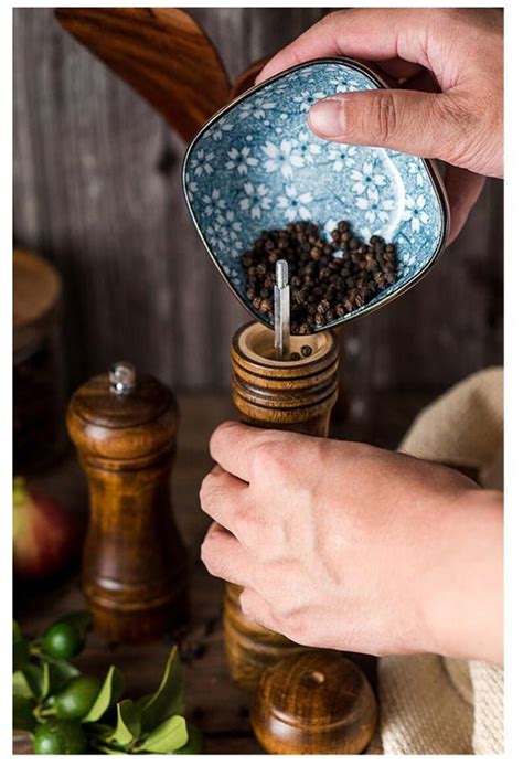 Pepper Mill Handmade Peppermill Wooden Pepper Mill Salt And Etsy