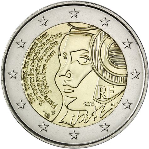 Moneda De 2 Euros Valiosas Francia