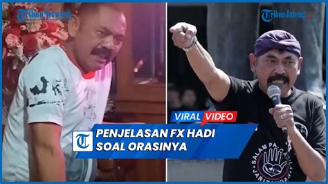 Penjelasan FX Hadi Rudyatmo Soal Video Orasinya Di Blitar Viral YouTube