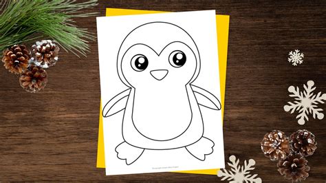 Free Printable Penguin Template | Fall crafts for kids, Easy arts and crafts, Penguin drawing