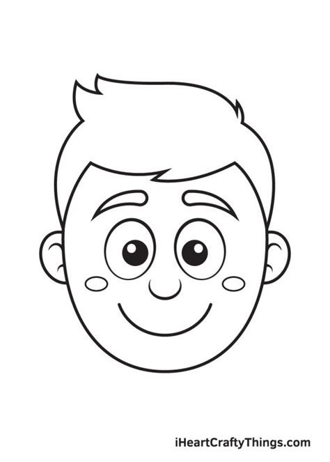 Cartoon Face Drawing - How To Draw A Cartoon Face Step By Step