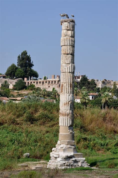 Temple Of Artemis Remains Selcuk Nr Ephesus Turkey Stock Image