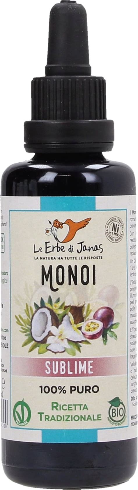 Le Erbe Di Janas Monoi Oil Ml Ecco Verde Onlineshop