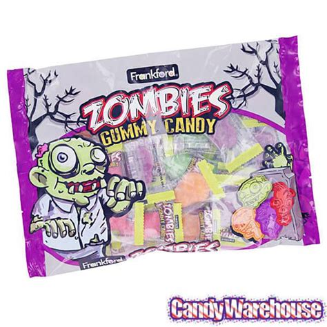 Gummy Zombies Candy Packets 20 Piece Bag Candy Warehouse