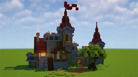 【マイクラ】これなら初心者でも簡単に作れる！？小さなお城の建築 マイクラ速報