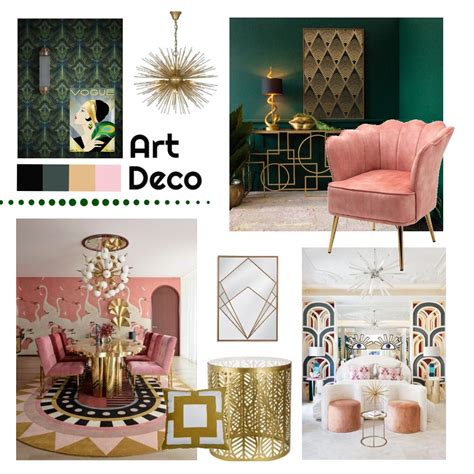 Art Deco Moodboard2 Interior Design Mood Board By KyraLindelauf Style