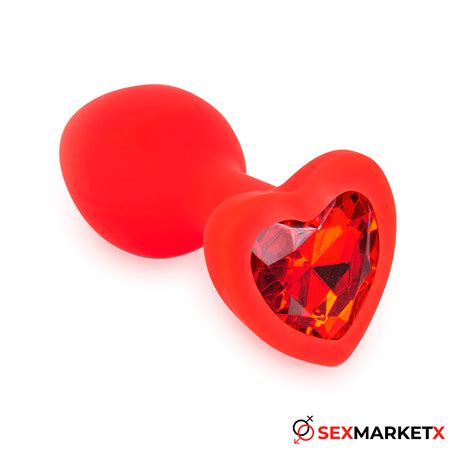 Plug Acostumbrador Joya Anal Corazón de Silicona Sexmarketx tienda