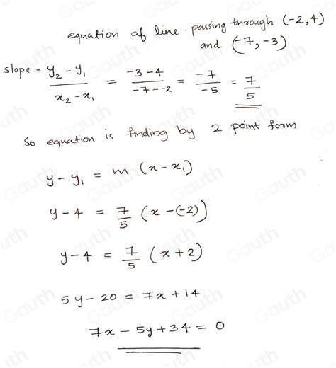 Solved Linear Equations In Any Form Write An Equation That Represents