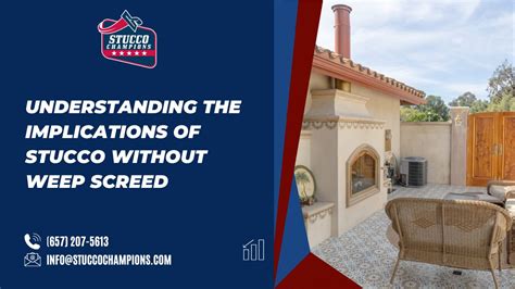 Unveiling The Significance Of Stucco Without Weep Screed Stucco Champions