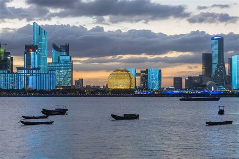 Hangzhou Skyline stock image. Image of beijing, architecture - 146847921