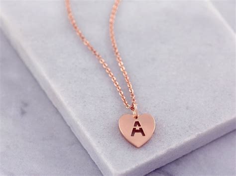 Letter Necklace Initial Necklace Letter Necklaces Etsy Uk