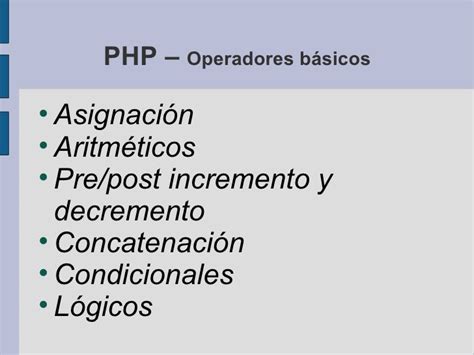 Php Operadores Básicos