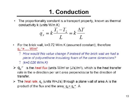 1 2 Heat Transfer Equations Based On The