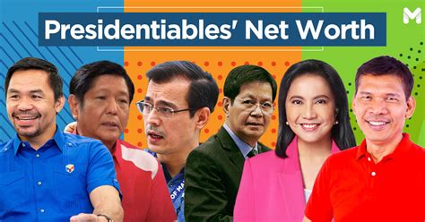 Net Worth Of Presidential Candidates In The Philippines 2022