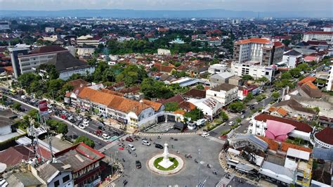 cityscape  yogyakarta  indonesia  stock photo
