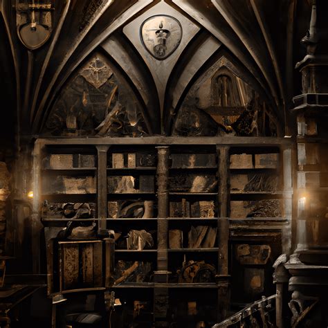 Dark Gothic Mystical Library Celtic Theme · Creative Fabrica