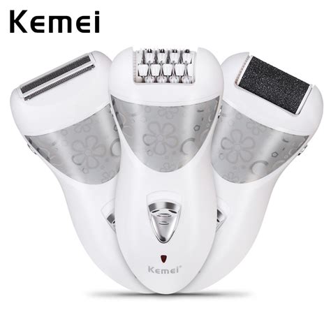 Kemei In Electric Epilator Rechargeable Defeatherer Depilatory