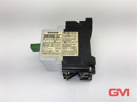 Siemens Circuit Breaker 3ve1010 2h Motor Protection 1s 1Ö For Sale Online Ebay