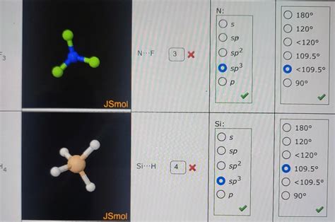 Solved What Is The Bond Order Of N F In Nf3 And Si H In