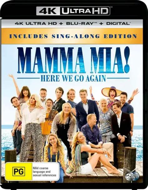 Mamma Mia Here We Go Again 4k Uhd Blu Ray New And Sealed New