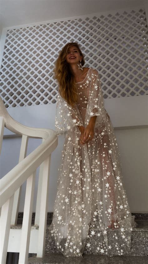 Fairytale Ethereal Dream Elegant Modern Long Sleeve Wedding Dress with