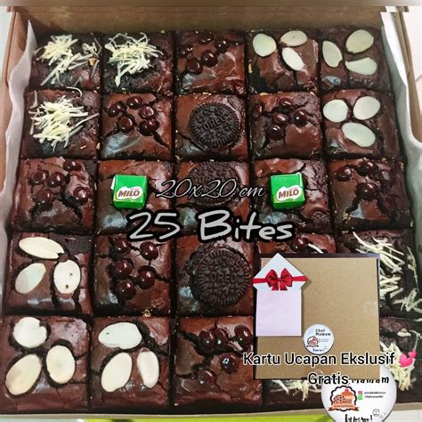 Jual Fudgy Brownies Panggang Dark Chocolate Fudgy Brownies Shiny