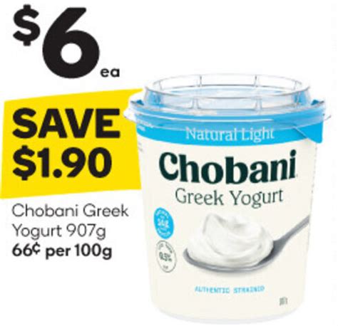 Chobani Greek Yogurt 907g Offer At Woolworths