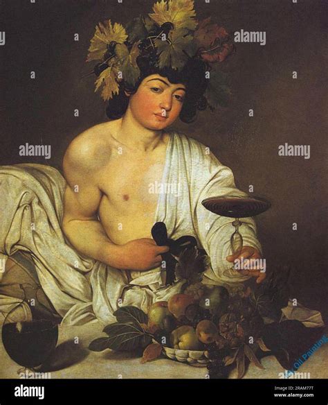 Bacchus 1596 by Caravaggio Stock Photo - Alamy