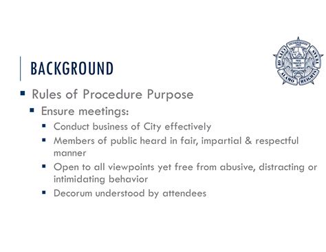 Item 3 Ppt Rules Of Procedures Governing Council Meetings Ppt